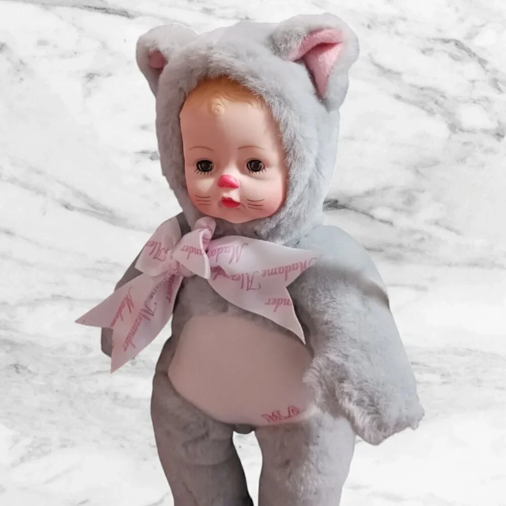 Madame Alexander Hug Me Kitty Doll With Silver Plush Cat Costume '13'H